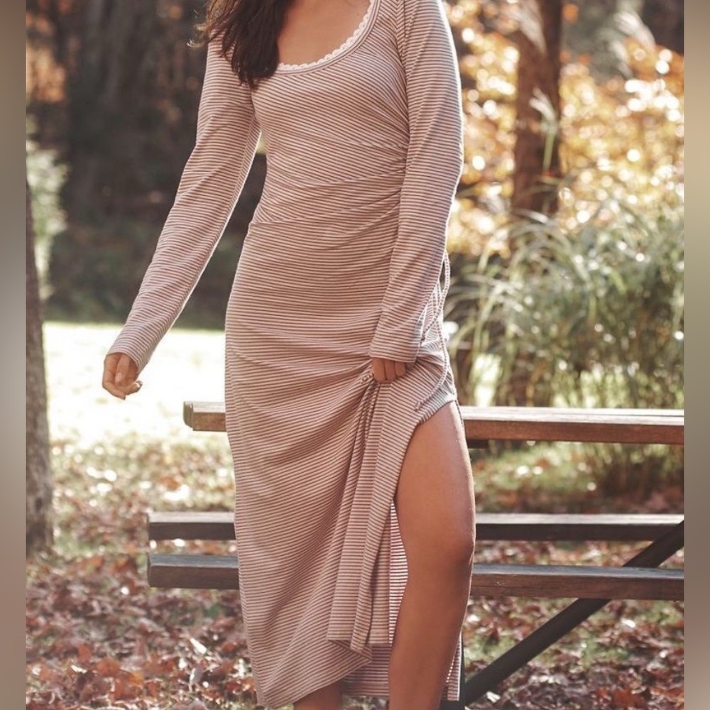 Daily Practice by Anthropologie Ruched Maxi Dress